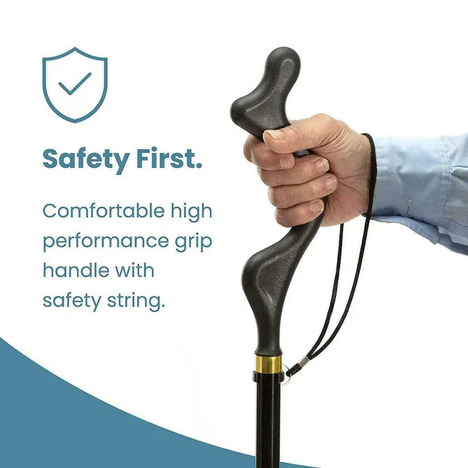 Belro walking stick for seniors, ergonomic handle and lightweight design, ideal for daily support and stability.