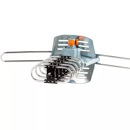 Belro long-range digital HD TV antenna with 360-degree motorized directional rotation and mounting pole