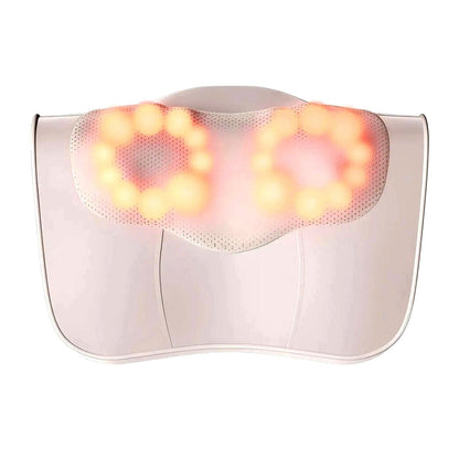 Belro neck massager pillow with ergonomic design, soft fabric cover, and built-in massage nodes for relaxing neck therapy.