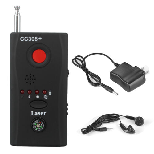 Belro bug detector for hidden cameras and microphones, portable electronic device for security and surveillance detection.