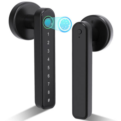 Belro fingerprint smart door lock for vehicles, featuring mobile app remote control and fingerprint access for secure entry.