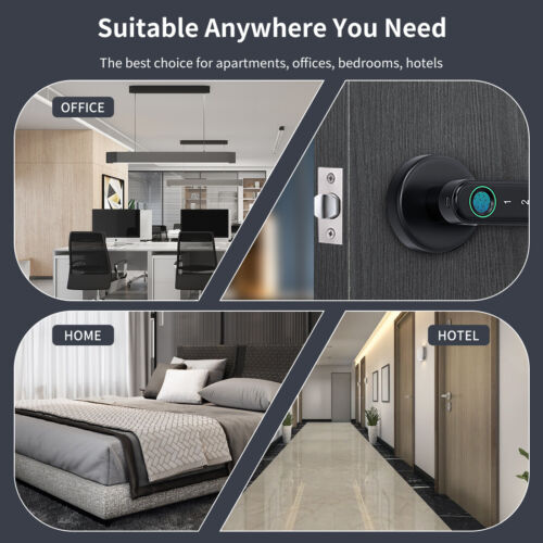 Belro fingerprint smart door lock for automotive use, featuring mobile app remote control and biometric fingerprint access.