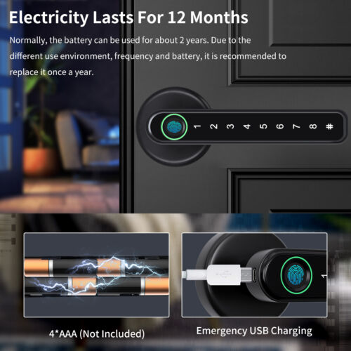 Belro fingerprint smart door lock for automotive use, featuring mobile app remote control and biometric fingerprint access.