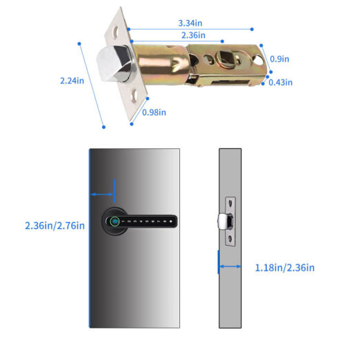 Belro fingerprint smart door lock for automotive use, featuring remote control via mobile app and fingerprint access.