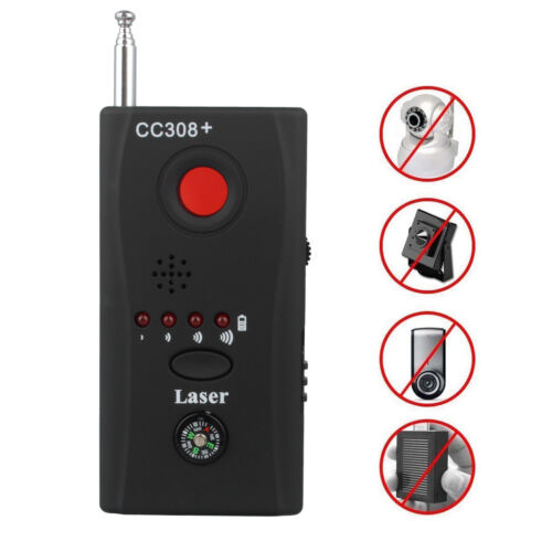 Belro bug detector with LED display for hidden cameras and microphones, compact electronic device for security and privacy.