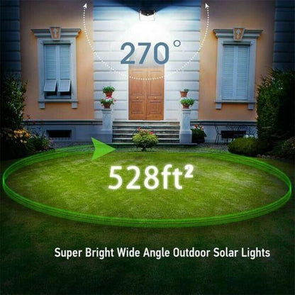Belro outdoor solar light installed in garden, illuminating pathway with a sleek black design and solar panel on top.