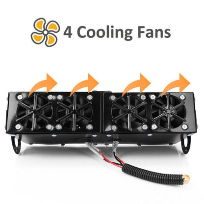 Belro 500W electric car heater displayed on a white background, compact and portable home appliance for vehicle heating.