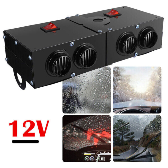 Belro 500W electric car heater showing compact design and control panel for efficient vehicle heating.