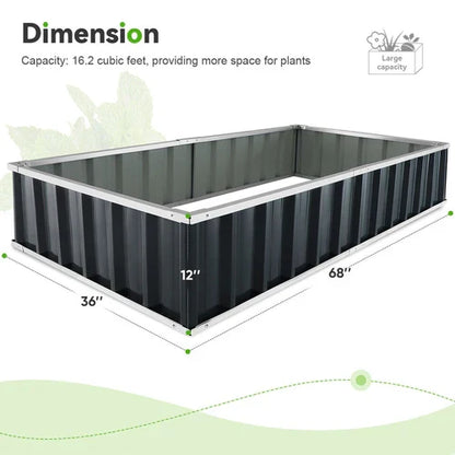 Belro outdoor raised garden bed with wooden frame for flowers and vegetables, suitable for home and garden outdoor use.