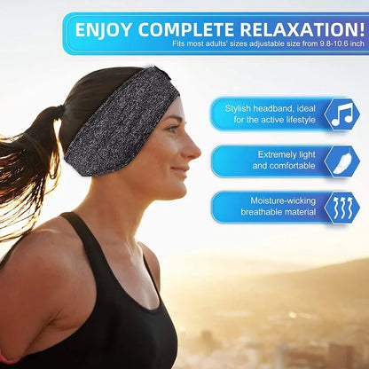 Belro 2-in-1 wireless sleeping headphones with sports headband, ideal for sleeping, workout, jogging, and insomnia relief.