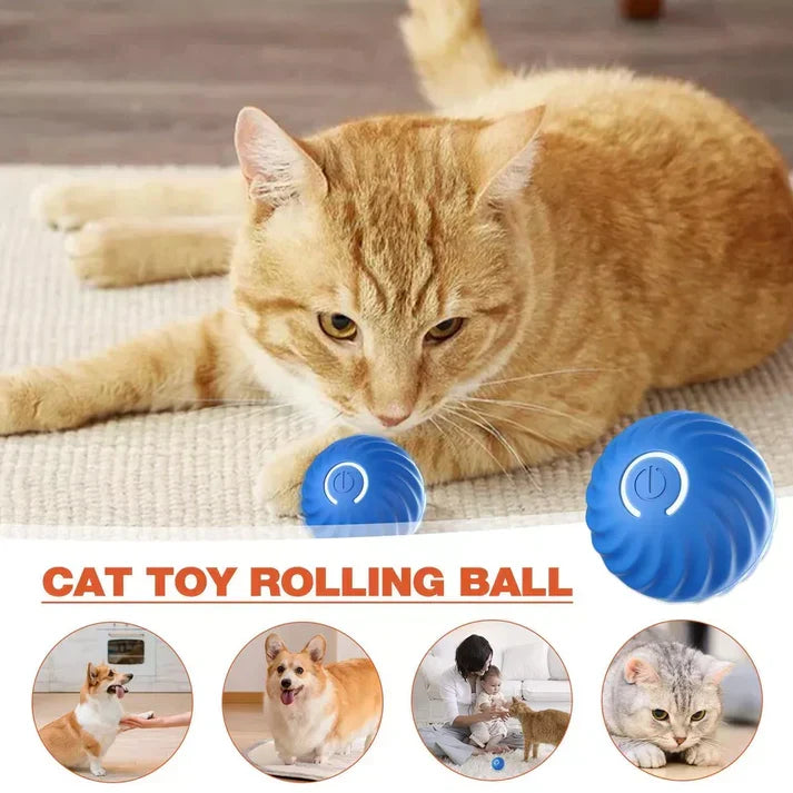 Belro Active Rolling Ball automatic moving toy for cats, designed to reduce anxiety and entertain with interactive motion.