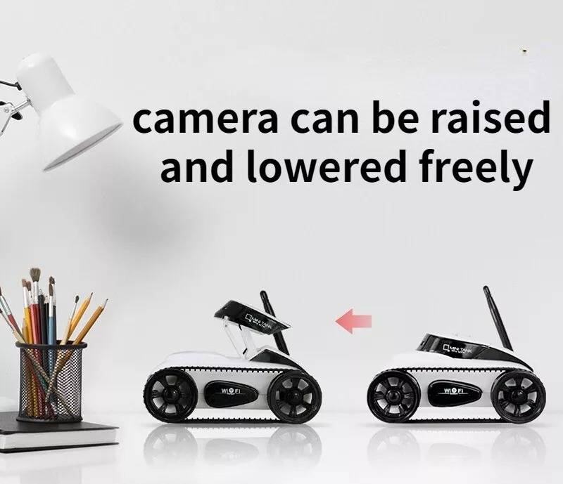 Belro remote control car with built-in camera for kids, demonstrating its sleek design and camera features in action.