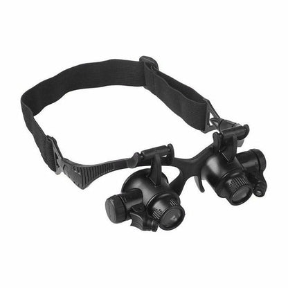 Belro magnifying glasses with LED lights, handheld optical magnifiers for detailed viewing and close-up work.