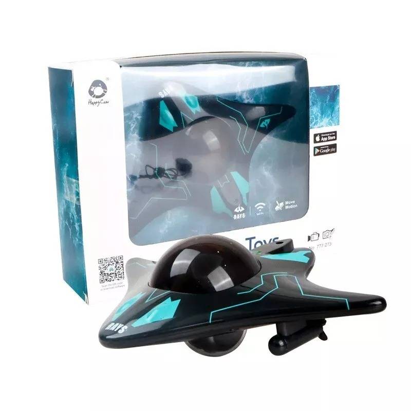 Belro RC submarine with camera, toy underwater vehicle featuring a sleek design and built-in camera for underwater exploration.