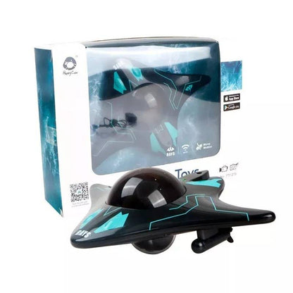 Belro RC submarine with camera, toy underwater vehicle featuring a sleek design and built-in camera for underwater exploration.
