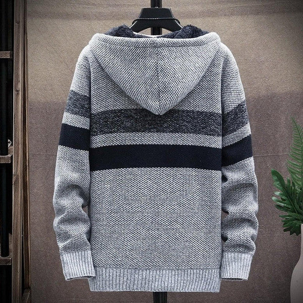 Belro casual stripe cardigan featuring a comfortable, stylish design with colorful horizontal stripes on soft fabric.