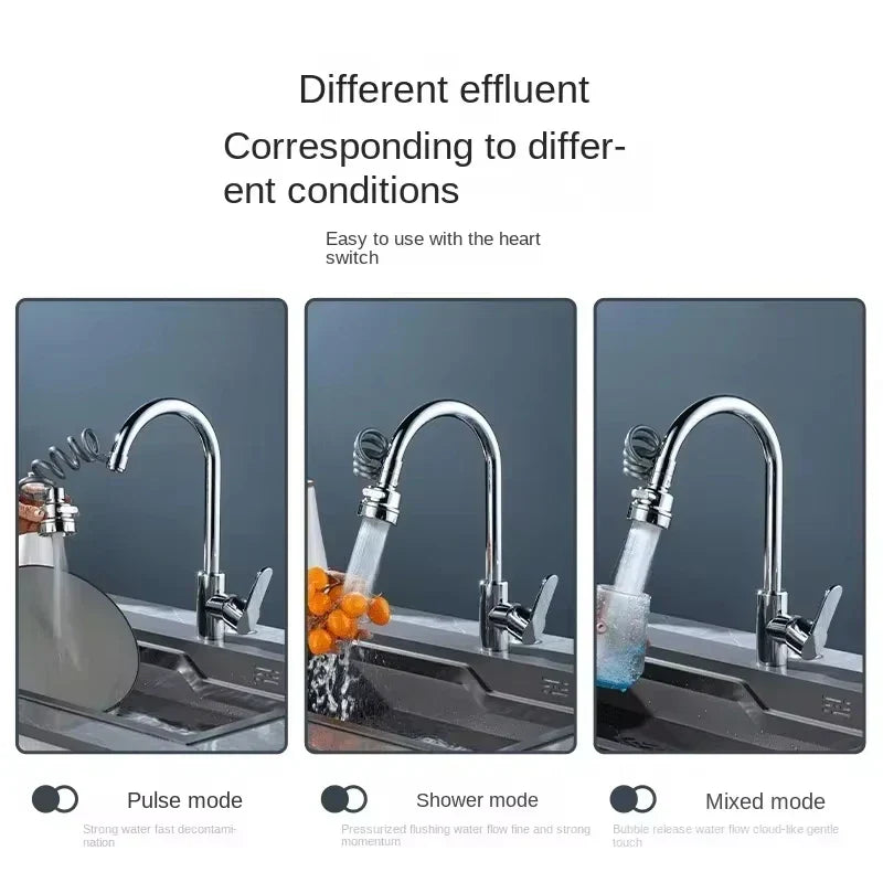 Belro faucet extender tool, silver-colored hardware device designed to extend faucet height for easier access.