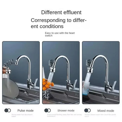 Belro faucet extender tool, silver-colored hardware device designed to extend faucet height for easier access.