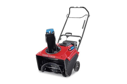Casavibeo Toro Power Clear 721 E 21-inch single-stage gas snow blower with handle and auger in winter snow.