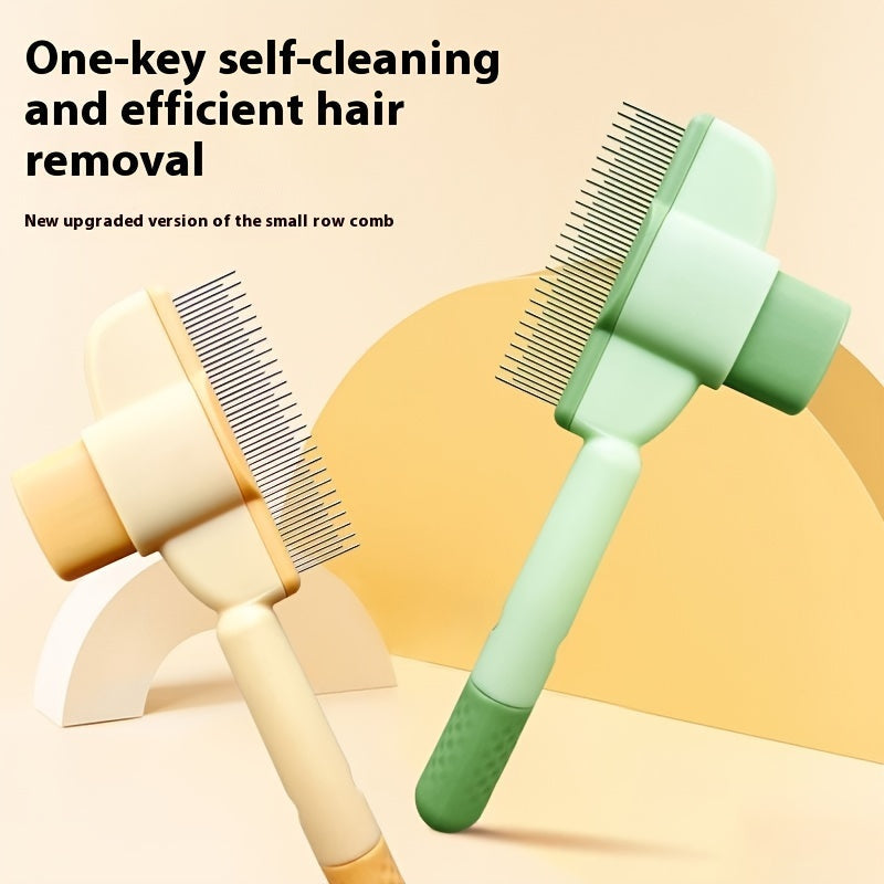 Belro flea comb for dogs and cats with fine metal teeth, designed for effective flea and tick removal in pet grooming.