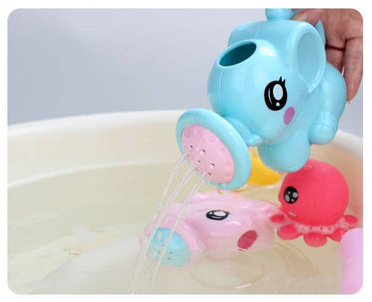 Colorful baby bath toys from Belro, featuring floating rubber animals and squeaky toys for babies and kids in the bath.