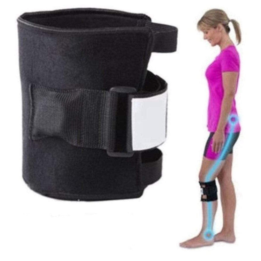 Belro sciatic nerve brace with acupressure points for leg and back pain relief, designed as a supportive suspenders accessory.