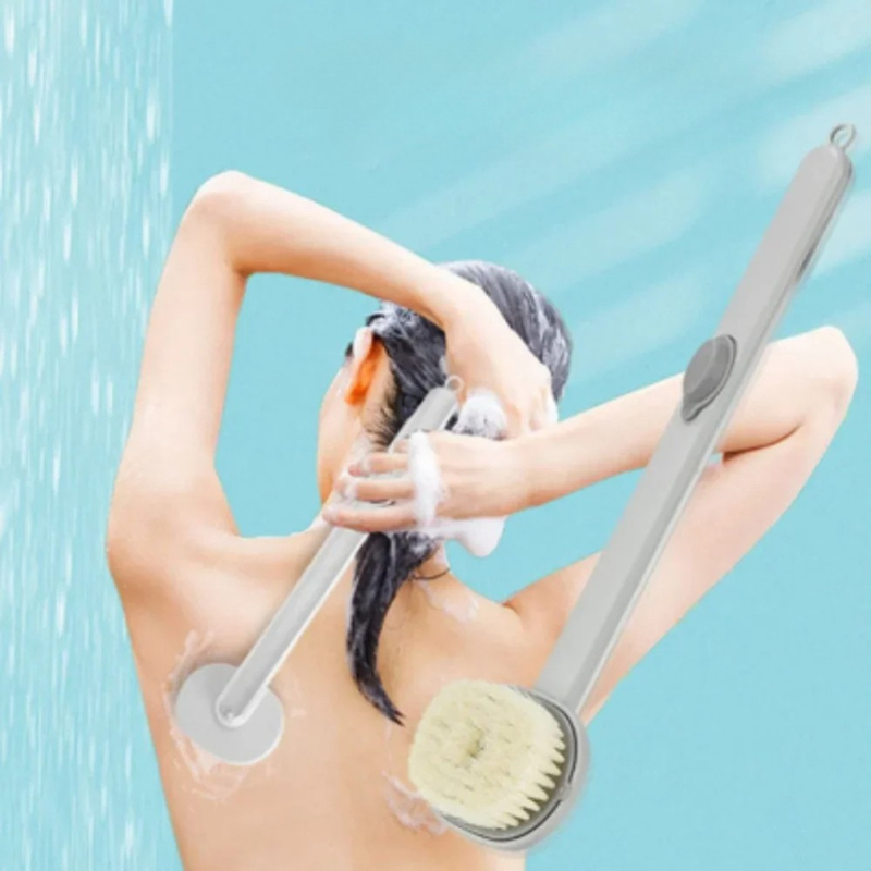 Belro long handle back scrubber for shower, a health and beauty massage tool with an extended handle for easy back cleaning.
