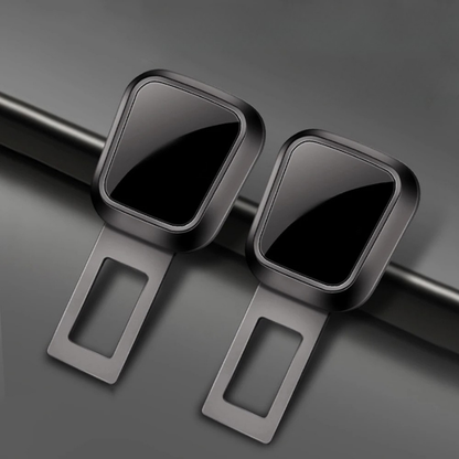 Belro Thick Insert Seat Belt Extender for Sports & Outdoors, showing the extender attached to a seat belt in a car.