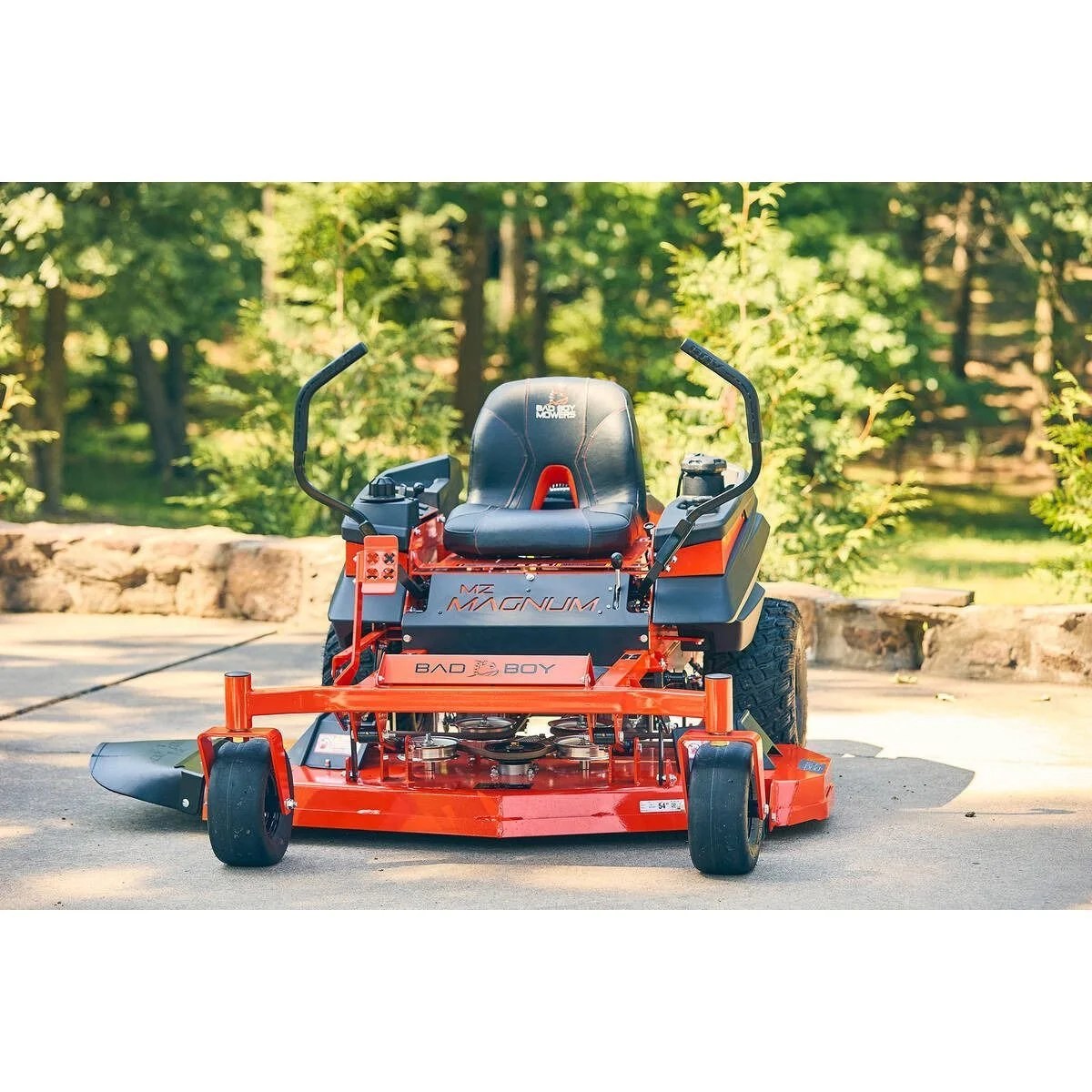 Casavibeo Bad Boy Magnum 54-inch 24 HP gas zero-turn mower with large cutting deck and powerful engine.