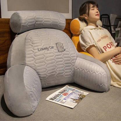Mivoza ergonomic wedge support pillow for back, neck, and leg comfort, with a soft cushion and supportive design.