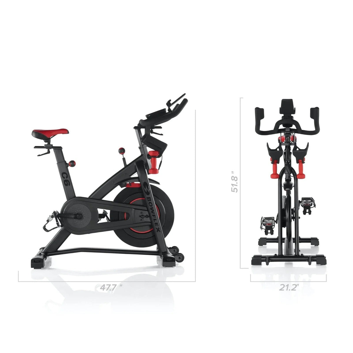Casavibeo BowFlex C6 indoor exercise bike with digital display and adjustable seat for home cardio workouts