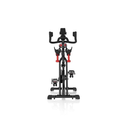 Casavibeo BowFlex C6 bike shown with adjustable seat, digital display, and sleek design for indoor cycling workouts.