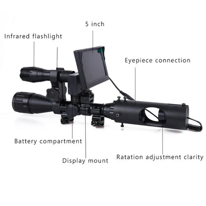 Belro HD Night Vision IR Camera with video recording, side view showing black electronic camcorder for surveillance and security.