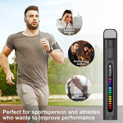 Belro Smart Breathing Trainer for respiratory muscle training, with guided assistant for athletes, in a compact, sleek design.