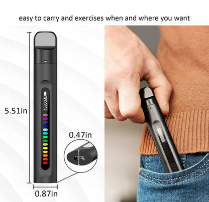 Belro Smart Breathing Trainer for respiratory muscle training, featuring a guided assistant for athletes to improve breathing.