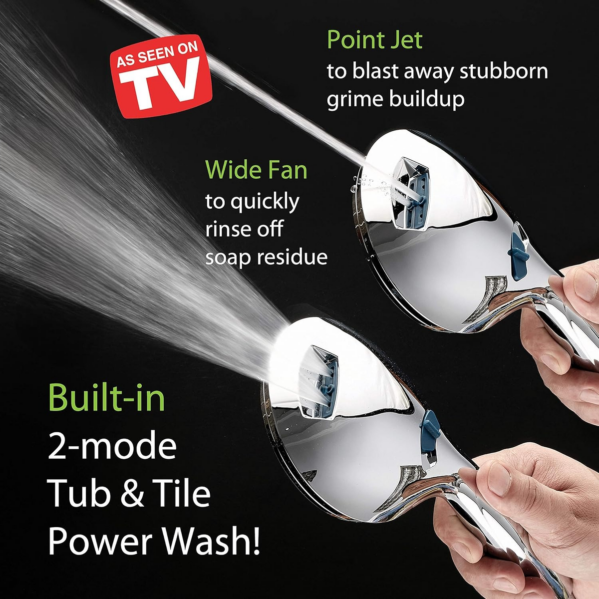 Belro adjustable pressure handheld shower head with hose, featuring ergonomic design and multiple spray settings for versatile use.