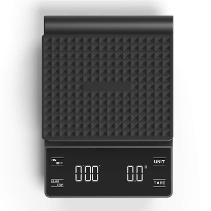 Belro coffee scale with timer, a precision measuring tool for brewing, featuring a digital display and sleek design.