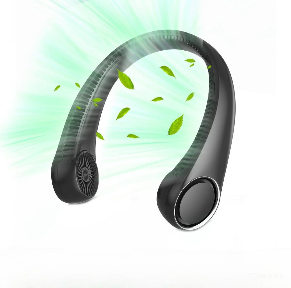 Belro portable hands-free 360° cooling neck fan designed for outdoor use, lightweight and adjustable for personal comfort.