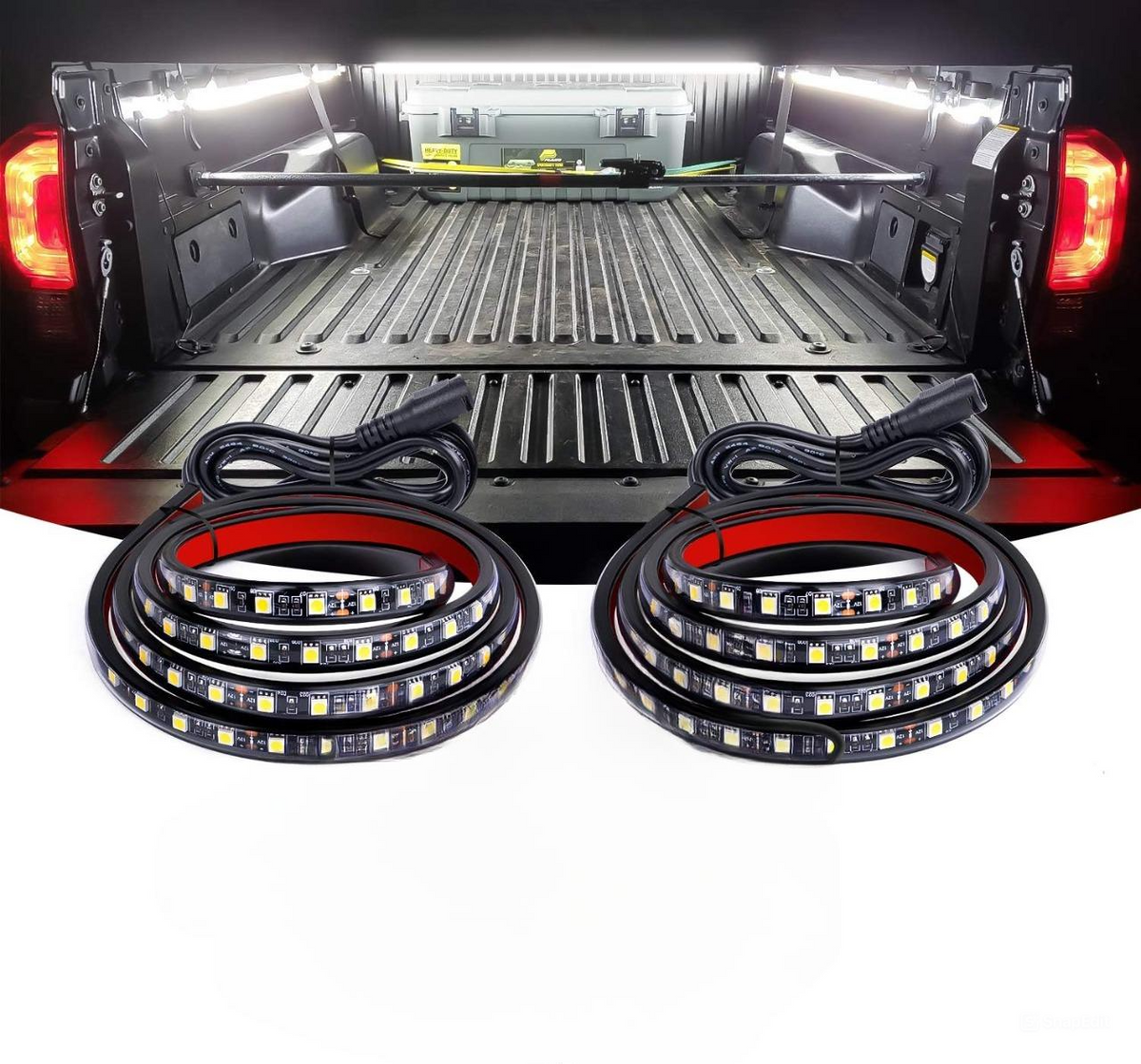Belro cargo pickup truck bed light strip, 60-inch LED strip for truck bed illumination, ideal for storage and organization.
