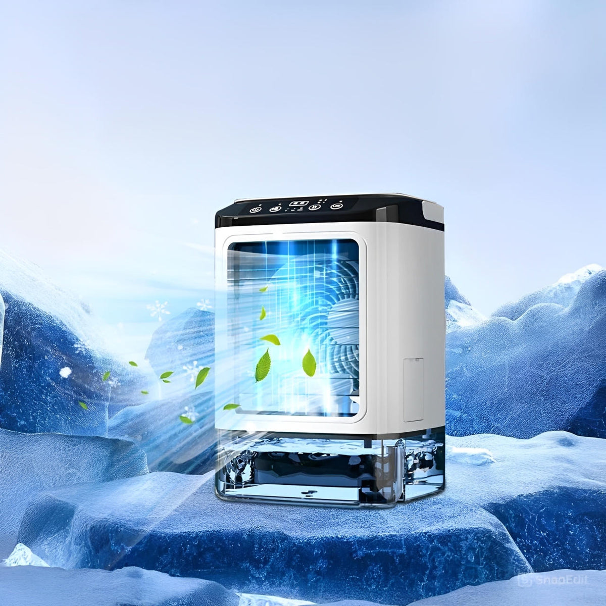 Belro portable mini air conditioner for home and outdoor use, compact device cooling air efficiently.