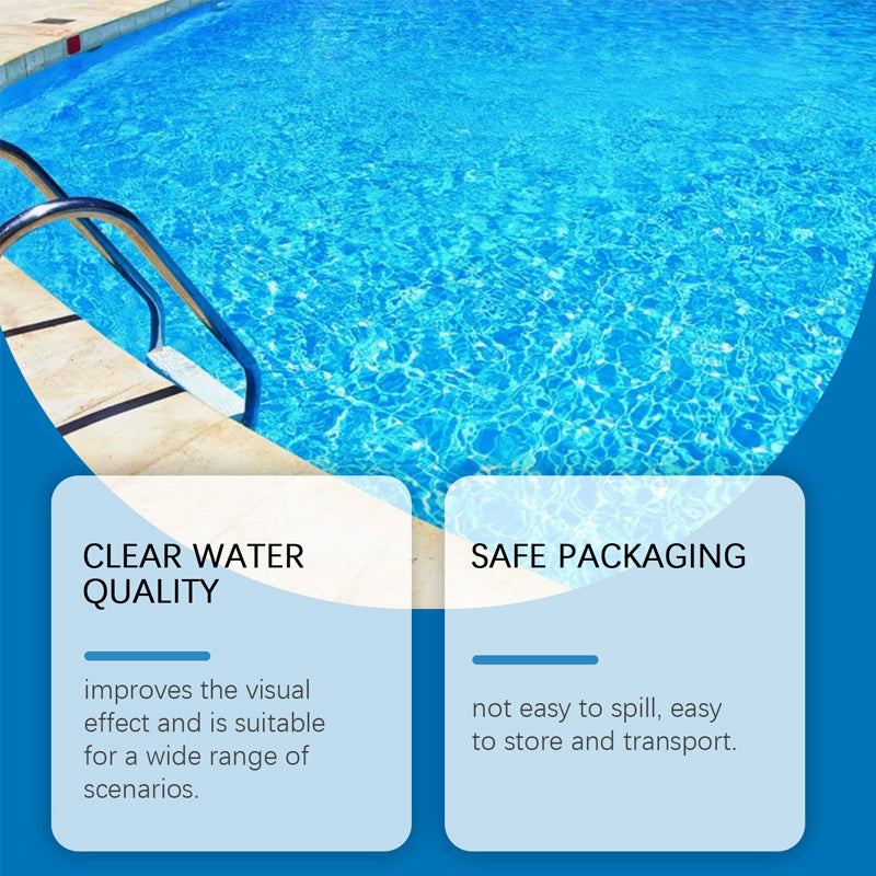 Mivoza Deutschland chlorine-free pool cleaning liquid in 100ml eco-friendly bottle, suitable for pool and spa maintenance.