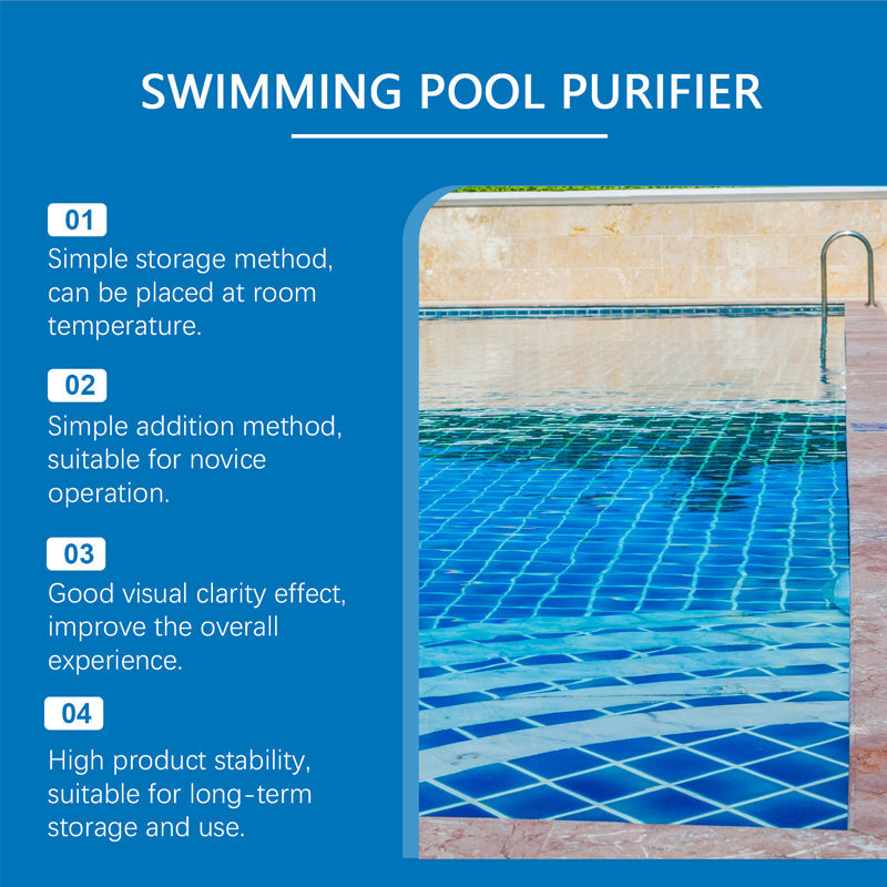 Mivoza Deutschland chlorine-free pool cleaning liquid in 100ml eco-friendly bottle, suitable for pool and spa maintenance.