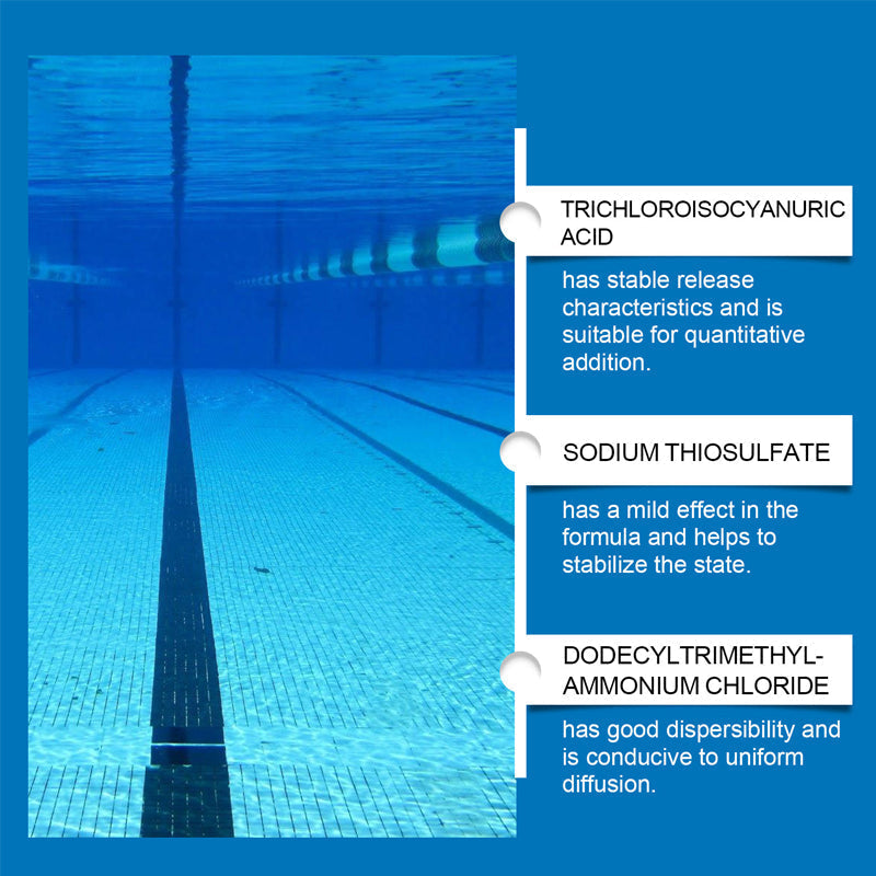 Mivoza Deutschland chlorine-free pool cleaning liquid in a 100ml eco-friendly bottle, suitable for pool and spa maintenance.