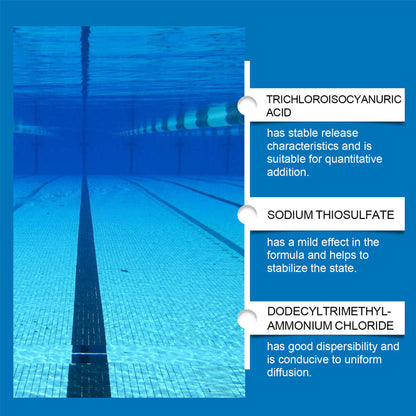 Mivoza Deutschland chlorine-free pool cleaning liquid in a 100ml eco-friendly bottle, suitable for pool and spa maintenance.