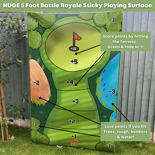 Belro Sticky Golf Game set with mini golf props for indoor and outdoor practice to improve golf skills.