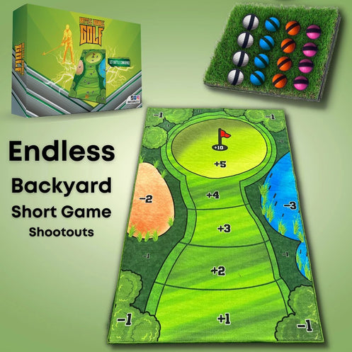 Belro Sticky Golf Game set featuring mini golf props for indoor and outdoor practice to improve golf skills.