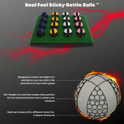 Belro Sticky Golf Game set with mini golf props, ideal for indoor and outdoor practice to improve golf skills.