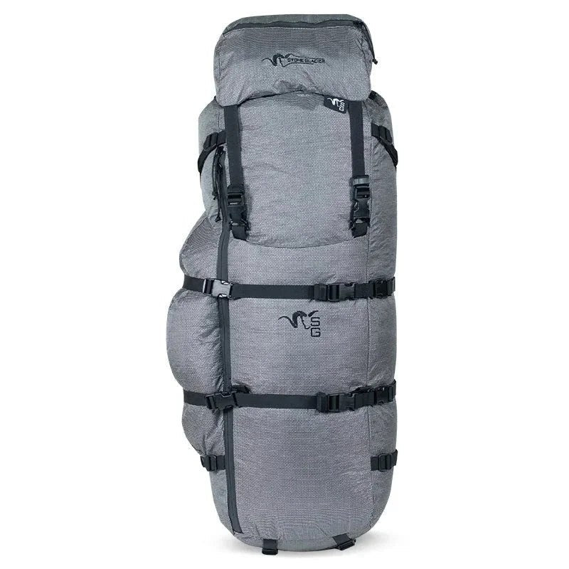 Stone Glacier Terminus 7000 backpack by Casavibeo shown with durable, spacious design and adjustable straps for outdoor adventures.