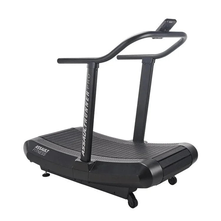 Casavibeo Assault Fitness AssaultRunner Pro treadmill with digital display and running surface in a gym setting