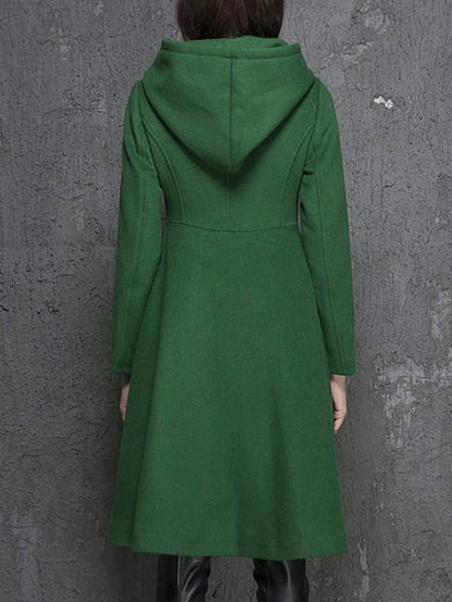 Plain automotive coat with simple buttons by Belro, showing the front view of the lightweight, neutral-colored outerwear.